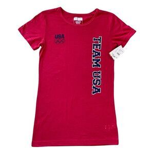 USA Olympic Team Red Burnout T-Shirt • Youth Size XL • NWT